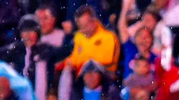 Ciudad de México, 31 de agosto de 2024. Giorgos Giakoumakis en festejo de gol, durante el partido correspondiente a la jornada 6 del torneo Apertura 2024 de la Liga BBVA MX, entre la Máquina Celeste del Cruz Azul y las Águilas del América, realizado en el estadio Ciudad de los Deportes. Foto: Imago7 / Diego Padilla