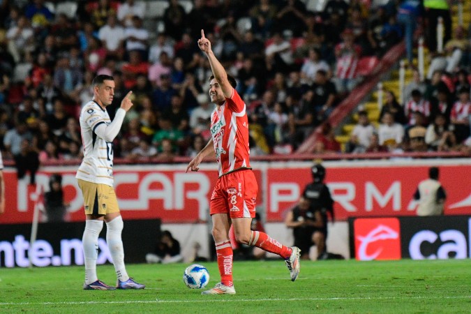 Aguascalientes, Aguascalientes a 13 de Septiembre de 2024. , durante el partido correspondiente a la jornada 7 del torneo Apertura 2024 de la Liga BBVA MX, entre los rayos del Necaxa y los Pumas de la UNAM, realizado en el estadio Victoria. Foto/ Imago7/ Pablo Ramírez