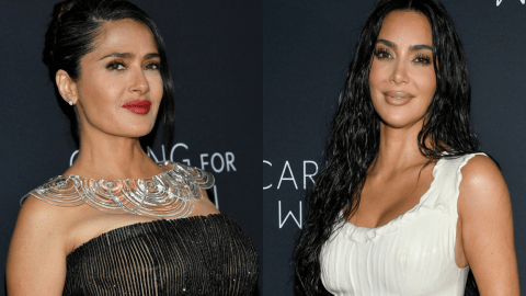 Salma Hayek y Kim Kardashian