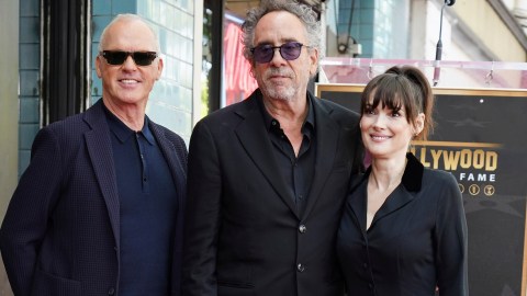 Michael Keaton, Tim Burton y Winona Ryder