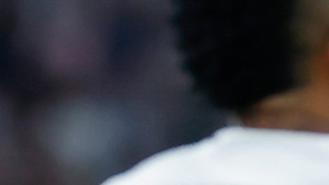 El francés Kylian Mbappé celebrando la anotación con la que abrió el marcador este martes en el Santiago Bernabéu.