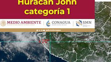 México en alerta máxima por el huracán “John” que amenaza a estados en el océano Pacífico