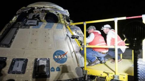 La nave Starliner de Boeing aterrizó con éxito el sábado.