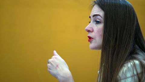 La ucraniana ganadora del Nobel de la Paz 2022, Oleksandra Matviichuk.