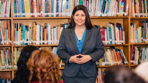 Graciela Ortiz busca ir a l Junta del LAUSD. (Fotos Graciela Ortiz)