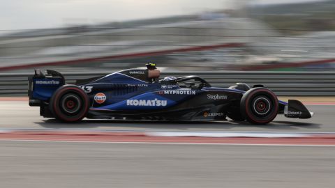 Austin (United States), 18/10/2024.- Franco Colapinto of Argentina for Team Williams in action during the Qualifyfing for the Sprint race in Austin, Texas, USA, 18 October 2024. The 2024 Formula 1 United States Grand Prix is held at the Circuit of the Americas on 20 October. (Fórmula Uno, Estados Unidos) EFE/EPA/JOHN MABANGLO