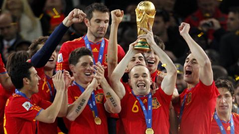 Andrés Iniesta marcó el gol que le dio a España el Mundial de Sudáfrica 2010.