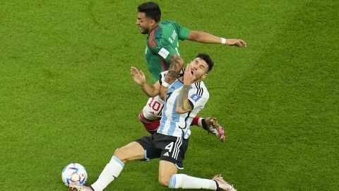 Argentina vs. México en el Mundial de Qatar 2022.