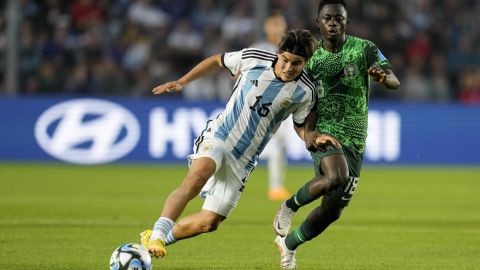 Romero en el Mundial Sub-20 con Argentina.