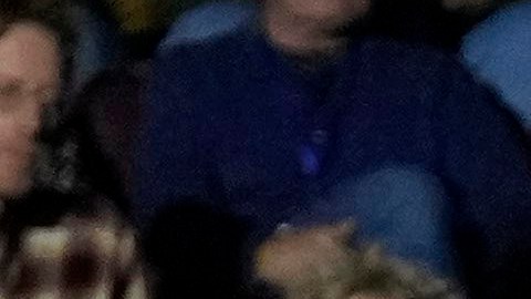 An image of Republican presidential nominee former President Donald Trump appears on screen as Democratic presidential nominee Vice President Kamala Harris speaks during a campaign rally at Erie Insurance Arena, in Erie, Pa., Monday, Oct. 14, 2024. (AP Photo/Jacquelyn Martin)