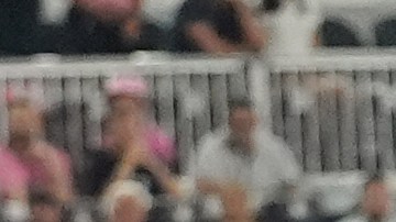 Inter Miami forward Luis Suárez (9) kicks the ball for a goal during the first half of an MLS playoff soccer match against the Atlanta United, Friday, Oct. 25, 2024, in Fort Lauderdale, Fla. (AP Photo/Lynne Sladky)