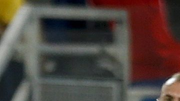 Jorge Valdivia celebra un gol durante la Copa del Mundo de Brasil 2014.