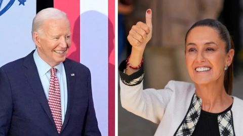 El presidente Joe Biden y la presidenta de México, Claudia Sheinbaum.