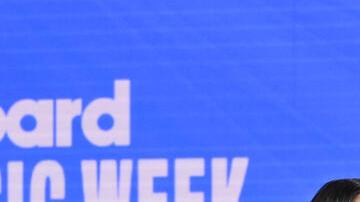 Debi Nova, Belinda, Zhamira Zambrano, Mon Laferte, Danna Paola, Bad Gyal at Billboard Latin Music Week Panels on October 15, 2024 in Miami Beach, Florida.