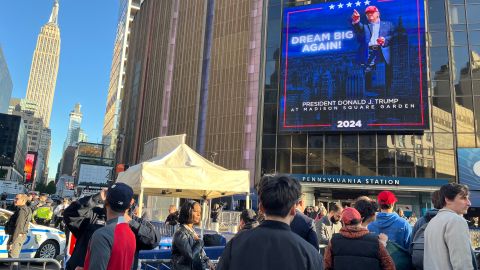 El expresidente Trump realizó un mitin en el Madison Square Garden.