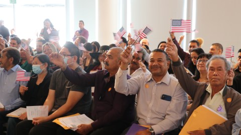 Nuevos ciudadanos de los Estados Unidos.