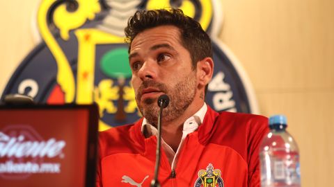 Zapopan, Jalisco. 20 de diciembre de 2023. ,durante la presentación de Fernando Gago como nuevo director tecnico de las Chivas Rayadas de Guadalajara, previo al torneo Clausura 2024 de la Liga BBVA MX. Foto: Imago7/Juan Carlos Núñez Cubeyro