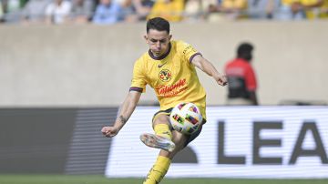 Chicago, Illinois, Estados Unidos, 3 de agosto de 2024. Álvaro Fidalgo, durante el partido del showcase de la Leagues Cup 2024, entre las Águilas del América y el Aston Villa, celebrado en el Soldier Field. Foto: Imago7/ Rodrigo Peña