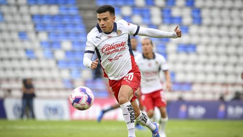 Pachuca, Hidalgo a 19 de octubre de 2024. Fernando Beltrán durante el partido correspondiente a la jornada 12 del torneo Apertura 2024 de la Liga BBVA MX, entre los Tuzos del Pachuca y las Chivas Rayadas de Guadalajara, realizado en el estadio Hidalgo. Foto: Imago7/ Etzel Espinosa