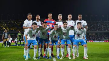 Ciudad de México. 26 de Octubre de 2024. Foto de equipo de Cruz Azul, durante el partido correspondiente a la jornada 14 del torneo Apertura 2024 de la Liga BBVA MX, entre los Pumas de la UNAM y la Maquina Celeste del Cruz Azul, disputado en el estadio Olímpico Universitario. Foto: Imago7/ Rafael Vadillo