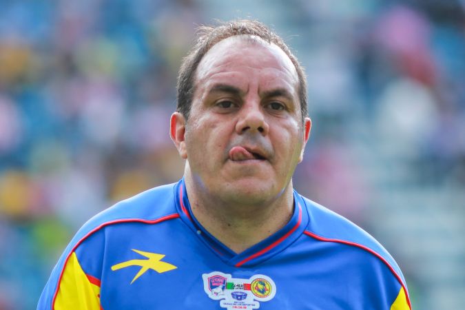 Ciudad de México, 8 de junio de 2019. Cuauhtémoc Blanco, durante el juego Clásico de Leyendas del América vs Chivas, celebrado en el estadio Ciudad de los Deportes. Foto: Imago7/