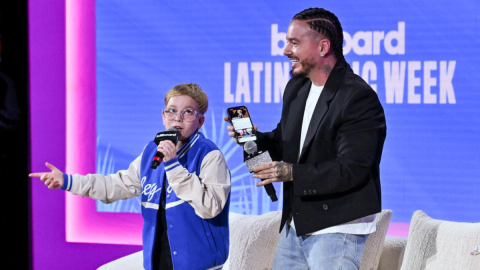 Pedro el Rapero y J Balvin en la Semana Latina de la Musica, Latin Music Week 2024