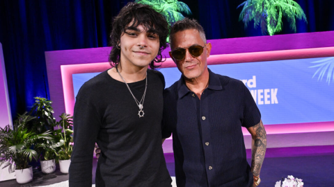 Alexander Sánchez Rivera, Alejandro Sanz durante los paneles del Día 3 de la Semana de la Música Latina de Billboard en el Hotel Fillmore de Miami Beach el 16 de octubre de 2024 en Miami Beach, Florida.