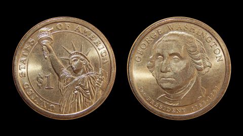 Moneda de 1 dólar de George Washington