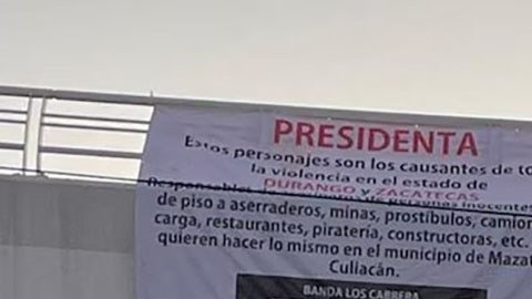 Narcomanta en Sinaloa