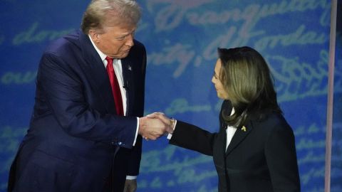 Donald Trump y Kamala Harris