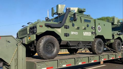 Vehículo blindado del Ejército mexicano