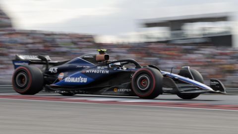 Austin (United States), 18/10/2024.- Franco Colapinto of Argentina for Team Williams in action during the Qualifyfing for the Sprint race in Austin, Texas, USA, 18 October 2024. The 2024 Formula 1 United States Grand Prix is held at the Circuit of the Americas on 20 October. (Fórmula Uno, Estados Unidos) EFE/EPA/JOHN MABANGLO