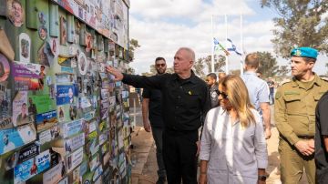 El presidente de Israel, Isaac Herzog, en una una ceremonia por el aniversario del 7 de octubre.