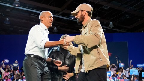 Barack Obama y Eminem