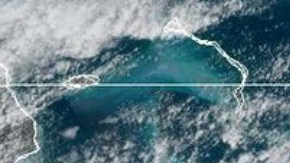 El huracán Oscar cerca de las islas Turcos y Caicos.