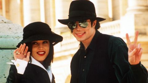 Lisa Marie Presley y Michael Jackson