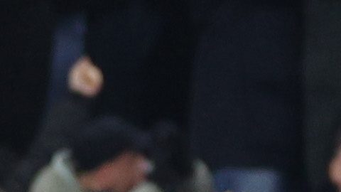 Manchester (United Kingdom), 26/11/2024.- Santiago Gimenez of Feyenoord celebrates as he scores his teams second goal during the UEFA Champions League match between Manchester City and Feyenoord in Manchester, Britain, 26 November 2024. (Liga de Campeones, Reino Unido) EFE/EPA/ADAM VAUGHAN