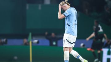 Lisboa (Portugal), 05/11/2024.- Manchester City player Erling Haaland during the UEFA Champions League soccer match between Sporting CP and Manchester City in Lisbon, Portugal, 05 November 2024. (Liga de Campeones, Lisboa) EFE/EPA/RODRIGO ANTUNES