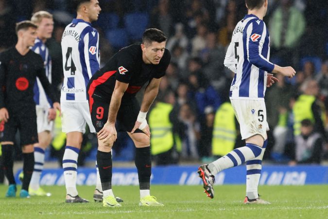 El polaco Robert Lewandowski con sus 14 goles en 13 jornadas se mantiene al frente de la clasificación de goleadores esta temporada en LaLiga.
