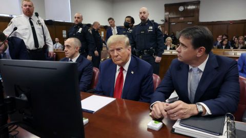 El presidente Trump enfrentó juicio en una corte en Manhattan.