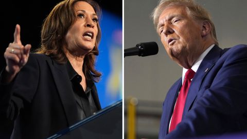 Kamala Harris y Donald Trump.