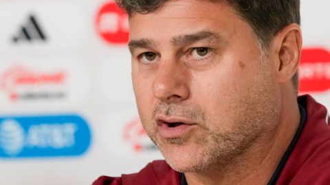 El argentino Mauricio Pochettino durante una rueda de prensa como seleccionador de los Estados Unidos.