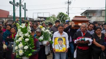 Funeral del padre Marcelo Pérez.