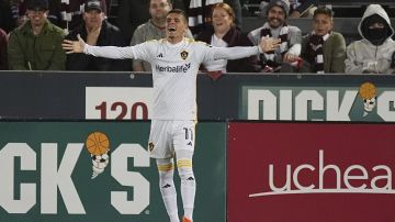 Gabriel Pec celebra uno de los goles que marcó esta temporada en la MLS.