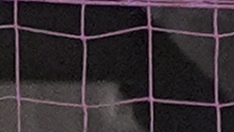 Jordi Alba remata de cabeza en uno de los tantos ataqueqs del Inter Miami que no fructificaron.