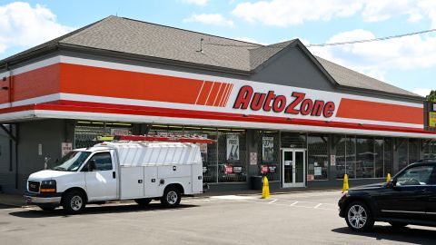An Auto Zone store where a shooting took place the previous day is seen on Thursday, Sept. 8, 2022, in Memphis, Tenn. On Wednesday afternoon, a man entered the store and live streamed himself as he shot a person who lived through the incident. Other attacks by the man on the same Wednesday resulted in killing four and wounding three. (AP Photo/John Amis)