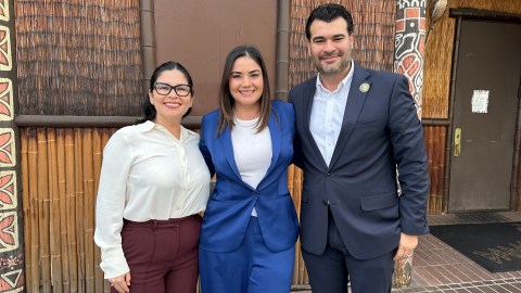 Los diputados mexicanos César Ismael Guerrero y Juana Minerva Vásquez, acompañados por Lupita Galeana visitan Los Ángeles.