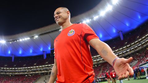 Guadalajara, Jalisco a 28 de septiembre del 2024. , durante el partido correspondiente a la jornada 10 del torneo Apertura 2024 de la Liga BBVA MX, entre las Chivas rayadas de Guadalajara y rayados de Monterrey, celebrado en el estadio Akron. Foto: Imago7/ Juan Carlos Cubeyro.