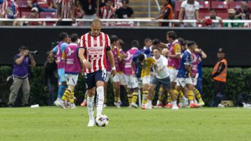 Zapopan, Jalisco, 9 de noviembre de 2024. , durante el partido de la jornada 17 del torneo Apertura 2024 de la Liga BBVA MX, entre las Chivas Rayadas del Guadalajara y el Atlético San Luis, celebrado en el estadio Akron. Foto: Imago7/Jair Terán