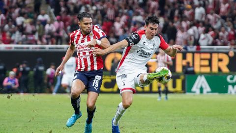 Zapopan, Jalisco, 21 de noviembre de 2024. , durante el partido correspondiente al Play In del torneo Apertura 2024 de la Liga BBVA MX, entre las Chivas Rayadas del Guadalajara y los Rojinegros del Atlas, celebrado en el estadio Akron. Foto: Imago7/ Hugo Ramírez